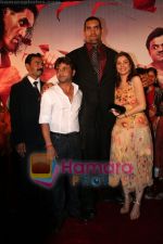 Rajpal Yadav, The Great Khali, Nargis Bagheri at the film Khusti bash in Sun N Sand on May 16th 2008(3).JPG