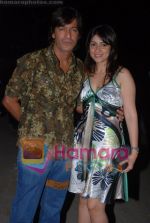 Chunkey Pandey with his wife at DJ Aqeels rocking birthday bash in Poison, Bandra, Mumbai on May 21st 2008(3).JPG
