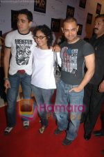 Imraan Khan, Kiran Rao, Aamir Khan at Indiana Jones premiere in  PVR, Goregaon on May 28th 2008(3).JPG