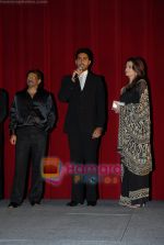 Ram Gopal Verma, Abhishek Bachchan, Aishwarya Rai at Sarkar Raj Premiere during IIFA in Bangkok on June 06 2008.jpg