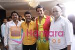 Bharat Jhadhav, Ravi Kishan at the Lauch of First ever Bhojpuri - Marathi bilingual film in Baikunth Villa, Juhu Mumbai on 5th June 2008 (3).jpg