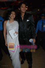 Shreyas Talpade with wife at the premiere of Sanai Chaughde in PVR on 20th June 2008(4).JPG