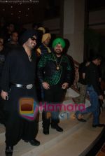 Mika Singh, Daler Mehndi at the music launch of Singh is King in Enigma on June 26th 2008(2).JPG