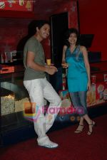 Sheryas Talpade with wife Deepti Talpade of Sanai Chaughade visit Cinemax Thane on July 2nd 2008 (4).JPG