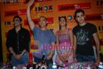 Aamir Khan,Imran Khan and Genelia D�Souza at Jaane Tu Ya Jaane Na team at Inox on July 4th 2008(7).JPG
