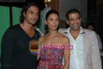 Arjun Rampal with Mehr Jessia Rampal at Olive Launch on July 7th 2008(3).JPG