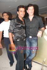 Ravi Kishan with Aditya Pancholi at Ravi Kishan_s birthday bash in D Ultimate Club on 17th July 2008(2).JPG