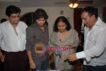 Amit Kumar, Kishore Kumars son Sumit Kumar and wife Leena Chandavarkar gives approval to make a biopic film on Kishore Kumar by UTV in Kishore Kuamr_s residence on August 4th 2008 (16).JPG