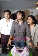 Amit Kumar, Kishore Kumars son Sumit Kumar and wife Leena Chandavarkar gives approval to make a biopic film on Kishore Kumar by UTV in Kishore Kuamr_s residence on August 4th 2008 (7).JPG