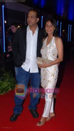 Ashutosh and sunita gowarikar at Rock On Premiere in IMAX Wadala on 28th August 2008.JPG