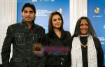 Vansh Bhardwaj, Preity Zinta, Deepa Mehta at the Heaven On Earth press conference in Toronto International Film Festival held at the Sutton Place Hotel on September 6, 2008 in Toronto, Canada (3).jpg