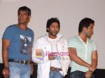 Ajay Devgan, Arshad Warsi, Tusshar Kapoor at the Unveiling of Golmaal Returns in Cinemax, Versova on 13th September 2008 (8).JPG