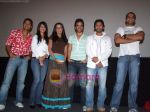Arshad Warsi, Tusshar Kapoor, Shreyas Talpade, Celina Jaitley, Anjana Sukhani, Rohit Shetty at the Unveiling of Golmaal Returns in Cinemax, Versova on 13th September 2008 (42).JPG