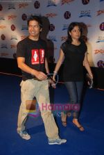 Shaan with wife at Drona Premiere on 1st october 2008 (2).JPG