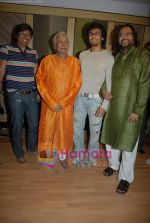 Sonu Nigam, Ustad Ghulam Mustafa Khan, Ismail Darbar, Shaan at the Mahurat of Film Tomorrow in Sound City, Empire House, Andheri W on 12th November 2008 (19).JPG