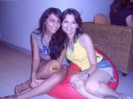 Dipsshikha and Shweta Salve at Deepshikha_s Pyjama Party at her residence on 18th November 2008.jpg