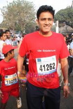 Anil Kumble at Mumbai Marathon 2009 on 18th Jan 2009 (67).JPG
