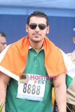 John Abraham at Mumbai Marathon 2009 on 18th Jan 2009 (10).JPG