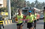 Milind Soman at Shivaji park continuing his 24 hours Marathon for The Greenathon on 7th Feb 2009(7).jpg