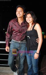 Shreyas Talpade with wife at Lottery film promotion in phoenix mill on 13th Feb 2009 (2).JPG