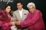 Khrisha Shah, Anil Deshmukh & Javed Akthar at the launch of Hope book by Khrishna Shah in Taj on 19th Feb 2009.JPG