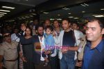 Rasool Pookutty & Irrfan Khan receive a rousing welcome in International Airport, Mumbai on 25th Feb 2009 (3).JPG