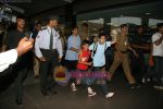 Slumdog Kids arrive to an arousing welcome in International Airport, Mumbai on 26th Feb 2009 (6).JPG