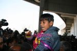 Slumdog Kids arrive to an arousing welcome in International Airport, Mumbai on 26th Feb 2009 (9).JPG