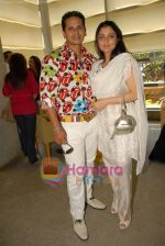 Azeem Khan & wife at Nisha jamwal brunch in four seasons hotel on 28th Fen 2009(Custom).jpg