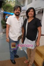 Amol Gupte with a friend at the celebration of Rock in Olive on 9th March 2009.JPG