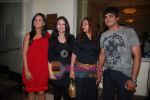 Madhavan with wife, Neetu Chandra, Poonam Dhillon at 13B success party in Enigma, Mumbai on 13th March 2009 (2).JPG
