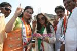 Mahima Chaudhry campaigns for NCP leader Sanjay Patil in Bhandup on 28th April 2009 (12).JPG