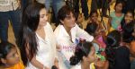 Chunky Pandey, Television Actress Ms. Snigdha with NanhiKalikids at Treasure Jewellery Launch in Mumbai on 9th May 2009 (3).JPG