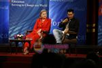 Aamir Khan meets Hillary Clinton in Xaviers College, Mumbai on 18th July 2009 (28).JPG
