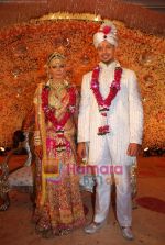 Rakhi Sawant with fiance Elesh Parujanwala, the winner of Rakhi Ka Swayamvar in Leela on 2nd August 2009 (2).JPG