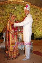 Rakhi Sawant with fiance Elesh Parujanwala, the winner of Rakhi Ka Swayamvar in Leela on 2nd August 2009 (46).JPG