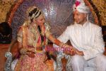 Rakhi Sawant with fiance Elesh Parujanwala, the winner of Rakhi Ka Swayamvar in Leela on 2nd August 2009 (9).JPG