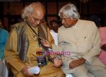 Abdul Kalam, Pandit Jasraj at musicians forum in Bandra Kurla Complex, Mumbai on 9th Aug 2009 (3).jpg