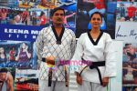 Isha Koppikar martial arts with Leena Mogre in Bandra on 4th Sep 2009 (4).JPG
