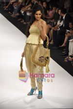 Model walks the ramp for Manish Malhotra Show at LIFW Day 2 in Grand Hyatt, Mumbai on 6th March 2010 (35).JPG