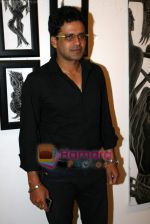 Manoj Bajpai at poet and artist Kiran Chopra_s exhibition in Jehangir art gallery on 25th March 2010 (11).JPG