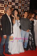 Katrina Kaif, Prakash Jha, Aamir Khan at Raajneeti Premiere in Big Cinemas, Wadala, Mumbai on 3rd June 2010 (106).JPG