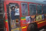 Emraan Hashmi, Prachi Desai travel by bus to promote Once upon a time in Mumbai in Curchgate, Mumbai on 29th July 2010 (57).JPG