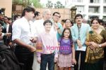 at Khichidi film promotion as they visit SRK outside Mannat on 27th Aug 2010 (16).JPG