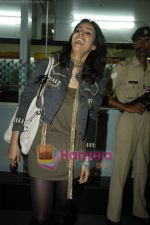 Mallika Sherawat comes to India in International airport on 1st Sept 2010 (4).JPG
