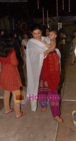 Sushmita Sen spotted with her adopted daughter Alisah at Durga pooja in Opp National College, Bandra on 15th Oct 2010 (7).JPG