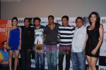Ajay Devgan, Emraan Hashmi, Omi Vaidya, Madhur Bhandarkar, Shazahn Padamsee, Shraddha Das, Kumar Mangat at Dil Toh Baccha Hai Ji first look launch in Cinemax, Mumbai on 27th Nov 2010 (2).JPG