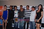 Ajay Devgan, Emraan Hashmi, Omi Vaidya, Madhur Bhandarkar, Shazahn Padamsee, Shraddha Das, Kumar Mangat at Dil Toh Baccha Hai Ji first look launch in Cinemax, Mumbai on 27th Nov 2010 (7).JPG
