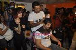 John Abraham,  Mahendra Singh Dhoni style each other at Mad-o-wat salon in Bandra, Mumbai on 4th Dec 2010 (32).JPG
