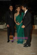 Shahrukh , Aamir, Gauri Khan at  Imran Khan_s wedding reception in Taj Land_s End on 5th Feb 2011.JPG